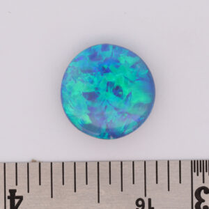 Solid Unset Blue Green Solid Australian Black Opal