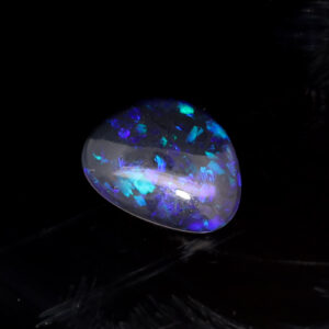 Unset Blue Purple Solid Australian Black Opal