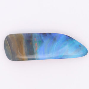 Unset Blue green purple Solid Australian Boulder Opal