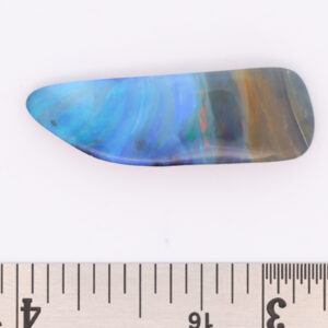 Unset Blue green purple Solid Australian Boulder Opal