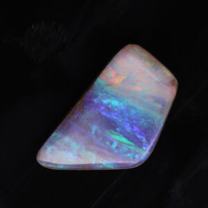 Unset Blue Green Purple Pink Solid Australian Boulder Opal