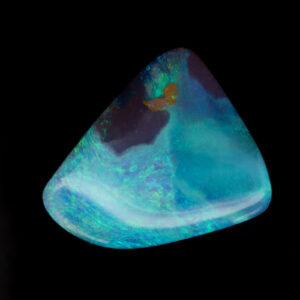 Unset Blue Green Purple Solid Australian Boulder Opal