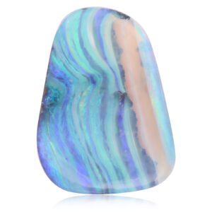 Unset Blue Green Purple Boulder Opal