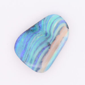 Unset Blue Green Purple Solid Australian Boulder Opal