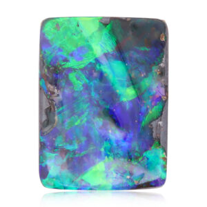 Unset Blue Purple Green Solid Australian Boulder Opal