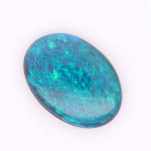 Unset Blue Green Solid Australian Black Opal