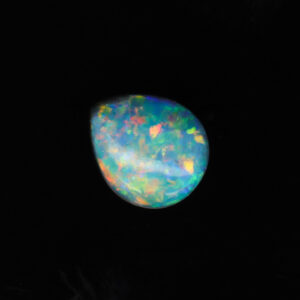 Blue Green Yellow Orange Unset Australian Black Opal