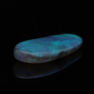 Blue Green Solid Australian Unset Black Opal