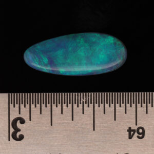 Blue Green Solid Australian Unset Black Opal