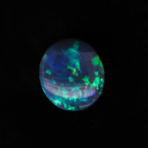 Blue Green Solid Australian Unset Black Opal