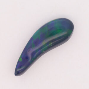 Blue Green Orange Solid Unset Black Opal