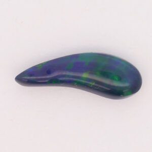 Blue Green Orange Solid Unset Black Opal