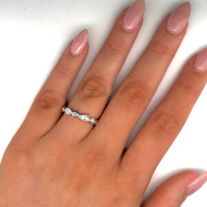 White Gold Green Blue Solid Australian Crystal Opal Ring