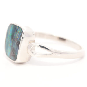 Sterling Silver Blue Green Orange Red Yellow Solid Australian Boulder Opal Ring