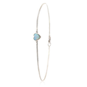 Solid Crystal Opal Blue Green Bracelet