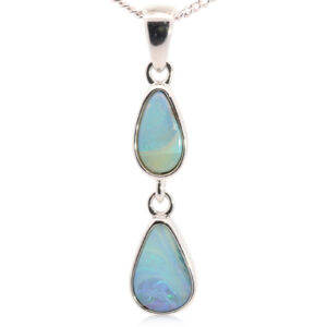 Solid Boulder Opal Pendant