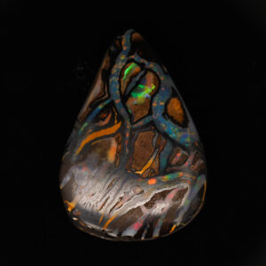 Unset Blue Green Yellow Orange Red Boulder Opal Matrix