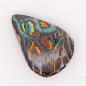 Unset Blue Green Yellow Orange Red Boulder Opal Matrix