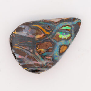 Unset Blue Green Yellow Orange Red Boulder Opal Matrix