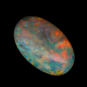 Unset Green Yellow Orange Red Crystal Opal