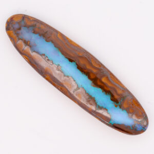 Unset Blue Green Boulder Opal