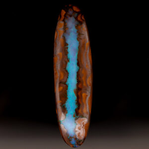 Unset Blue Green Boulder Opal