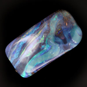Unset Blue Green Purple Boulder Opal