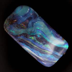 Unset Blue Green Purple Boulder Opal