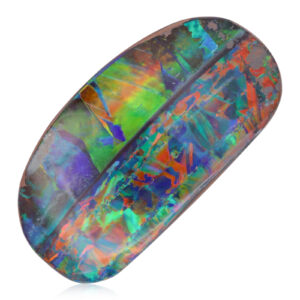 Premium Blue Green Yellow Orange Red Boulder Opal