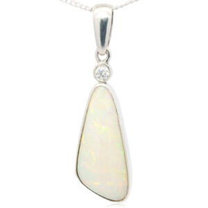 Solid Crystal Opal Pendant