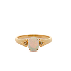 Solid Crystal Opal Ring
