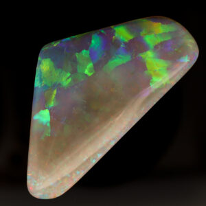 Unset Double Sided Blue Green Yellow Orange Pink Crystal Opal