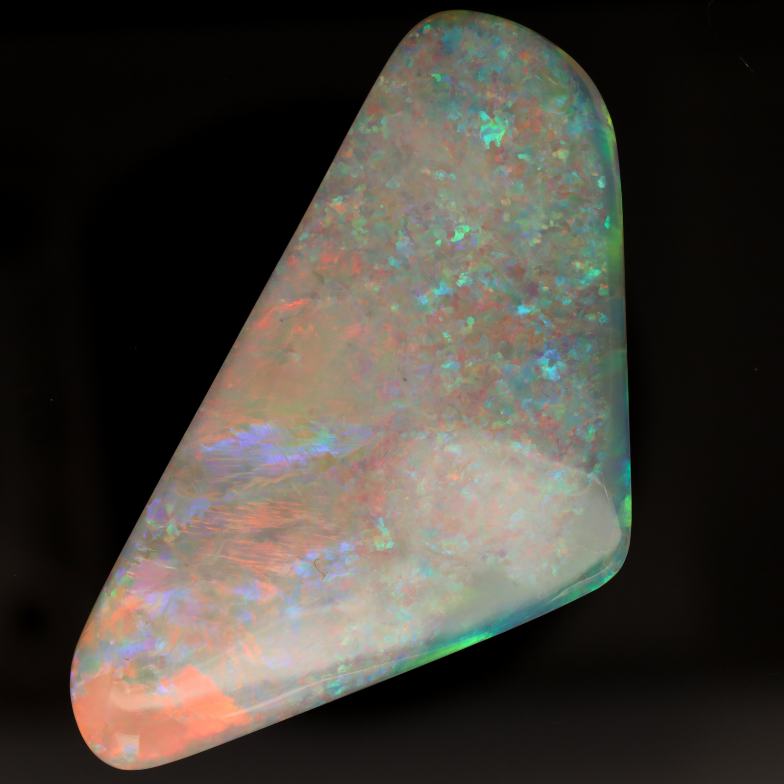 Unset Double Sided Blue Green Yellow Orange Pink Crystal Opal
