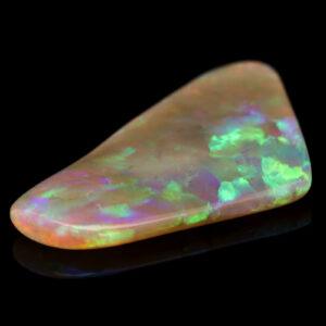Unset Double Sided Blue Green Yellow Orange Pink Crystal Opal