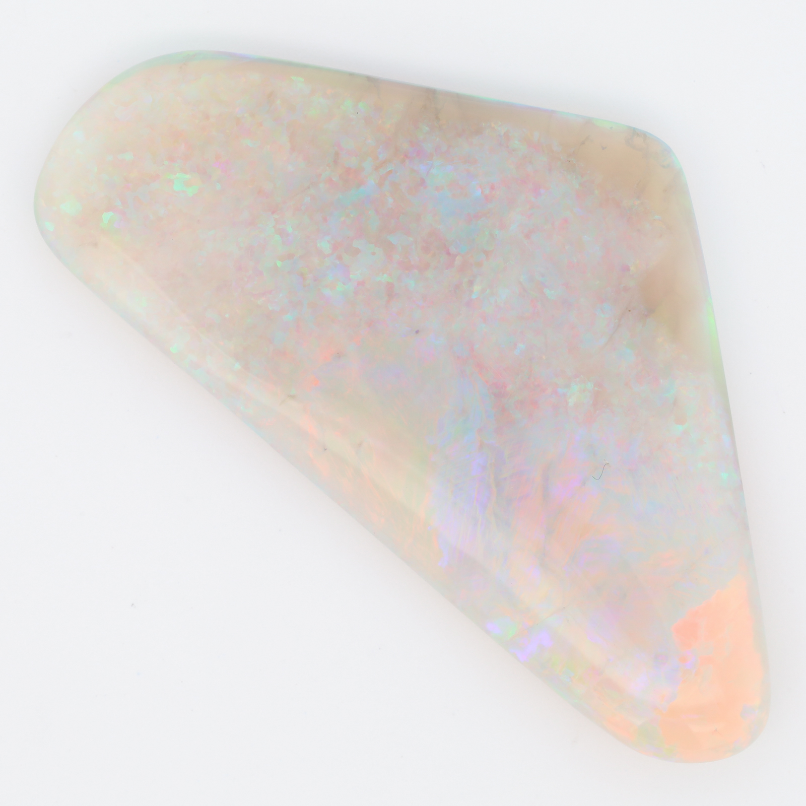 Unset Double Sided Blue Green Yellow Orange Pink Crystal Opal
