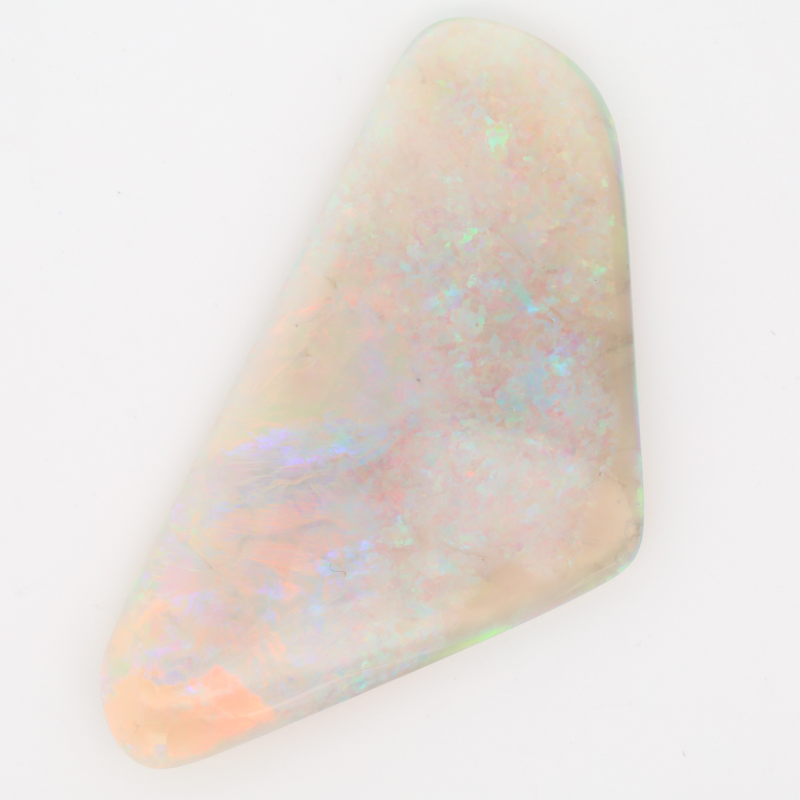 Unset Double Sided Blue Green Yellow Orange Pink Crystal Opal