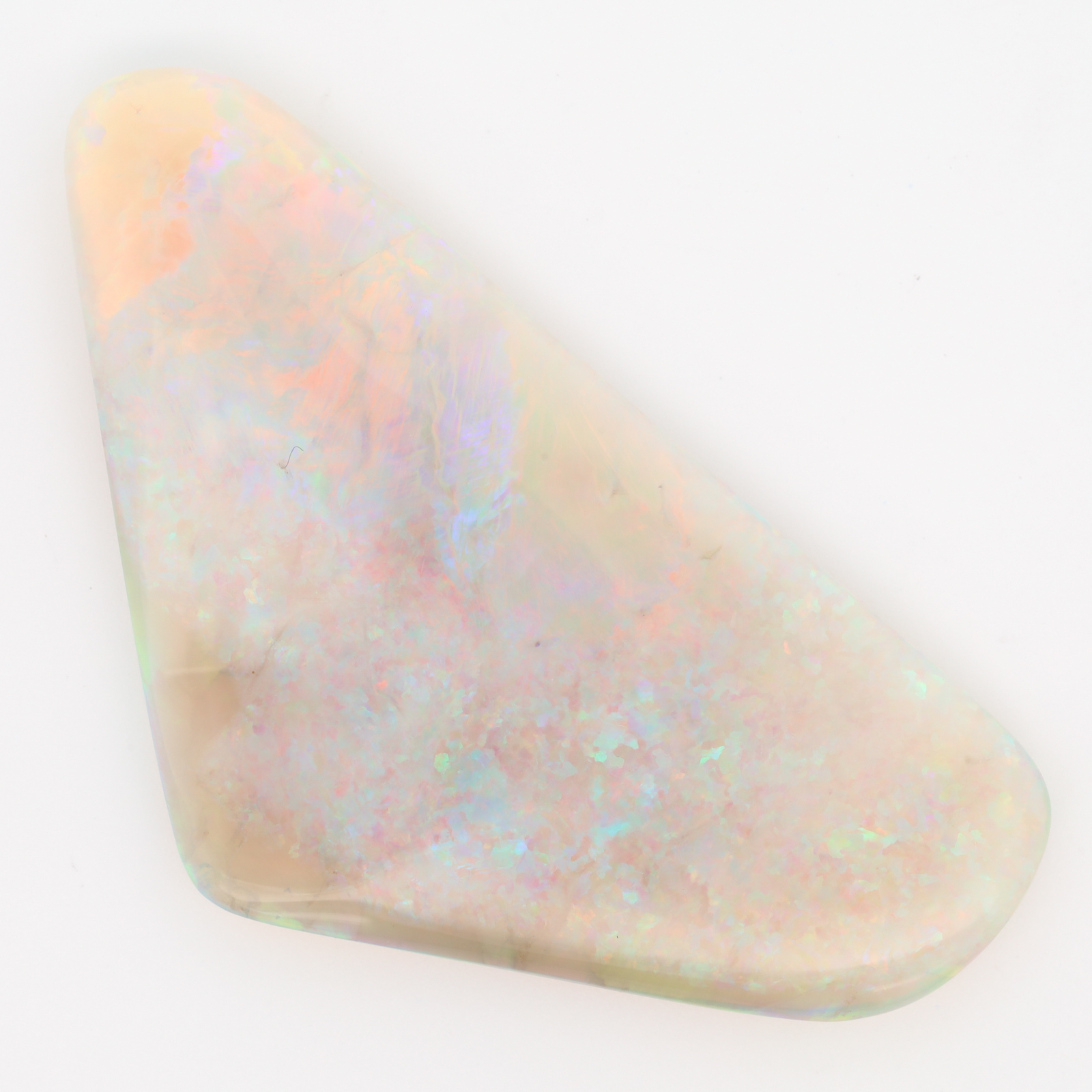 Unset Double Sided Blue Green Yellow Orange Pink Crystal Opal