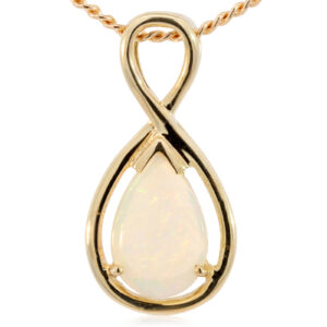 Yellow Gold Blue Green Yellow Orange Pink Crystal Opal Pendant