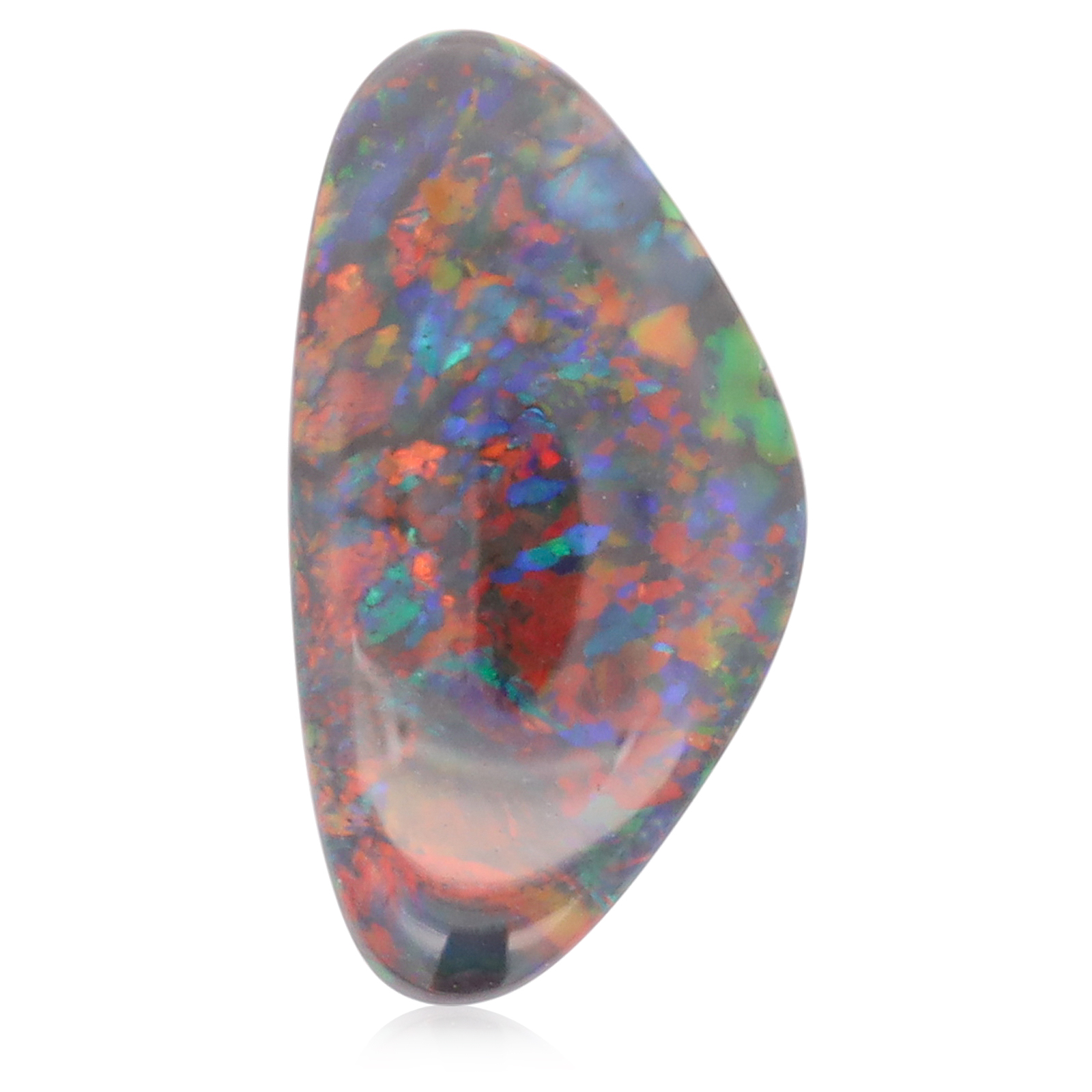 Blue Green Red Solid Australian Unset Black Opal