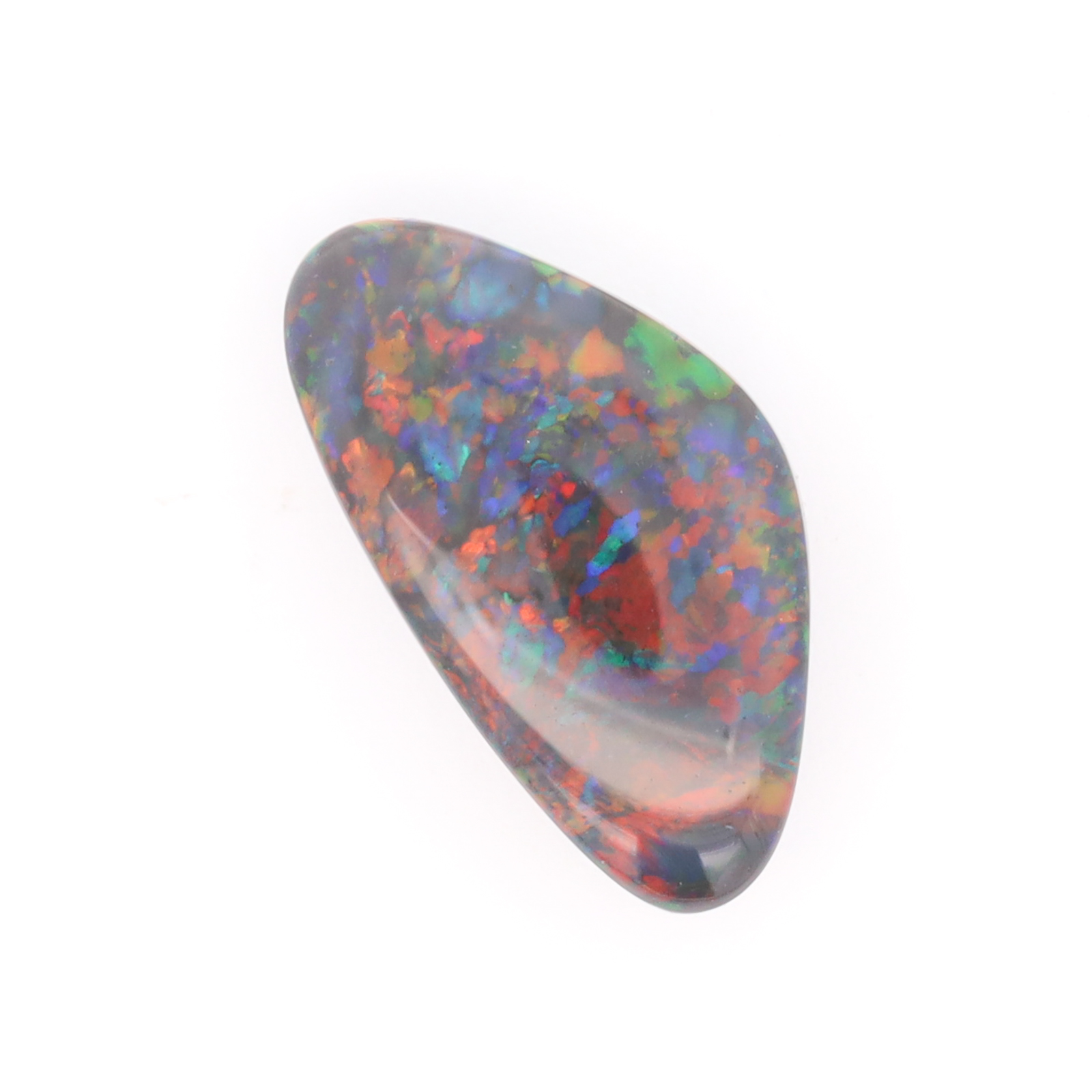 Blue Green Red Solid Australian Unset Black Opal