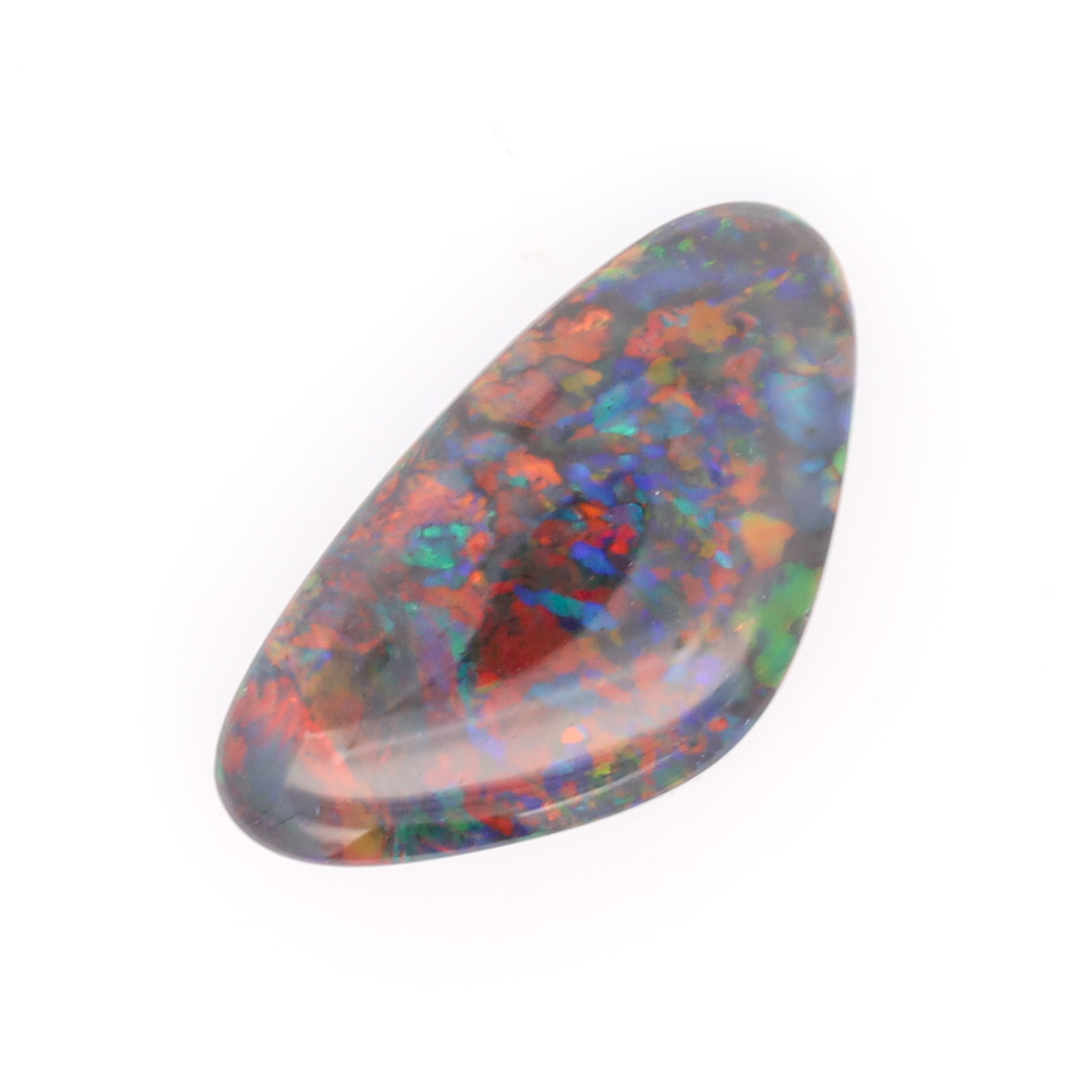 Blue Green Red Solid Australian Unset Black Opal