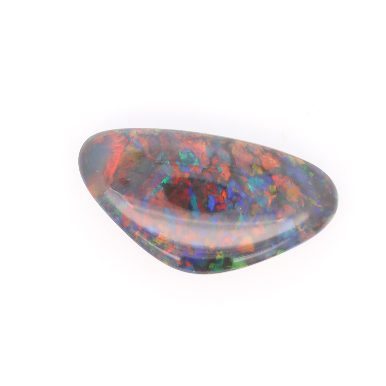 Blue Green Red Solid Australian Unset Black Opal