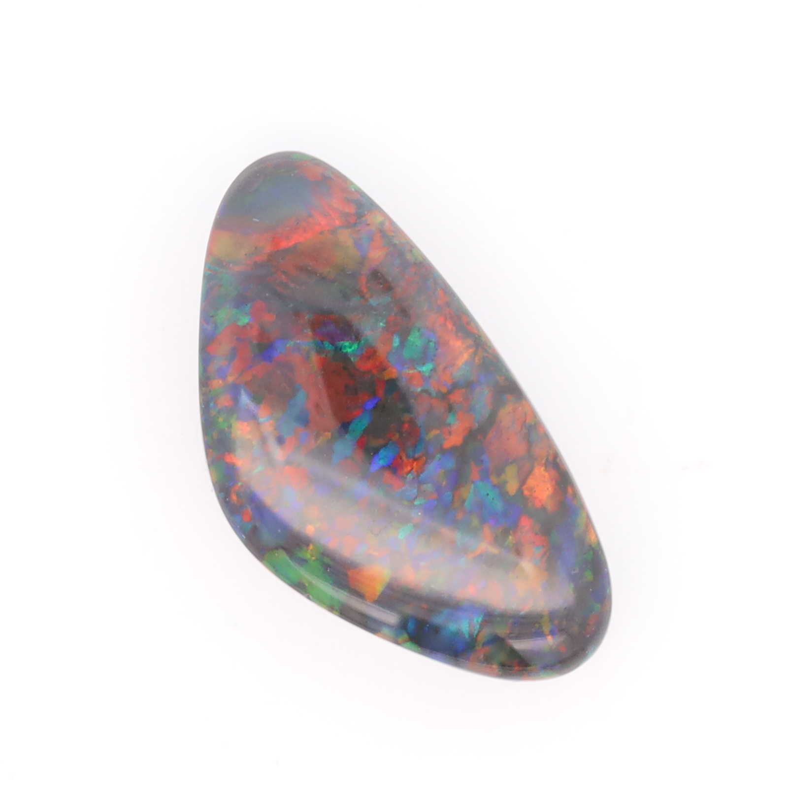 Blue Green Red Solid Australian Unset Black Opal