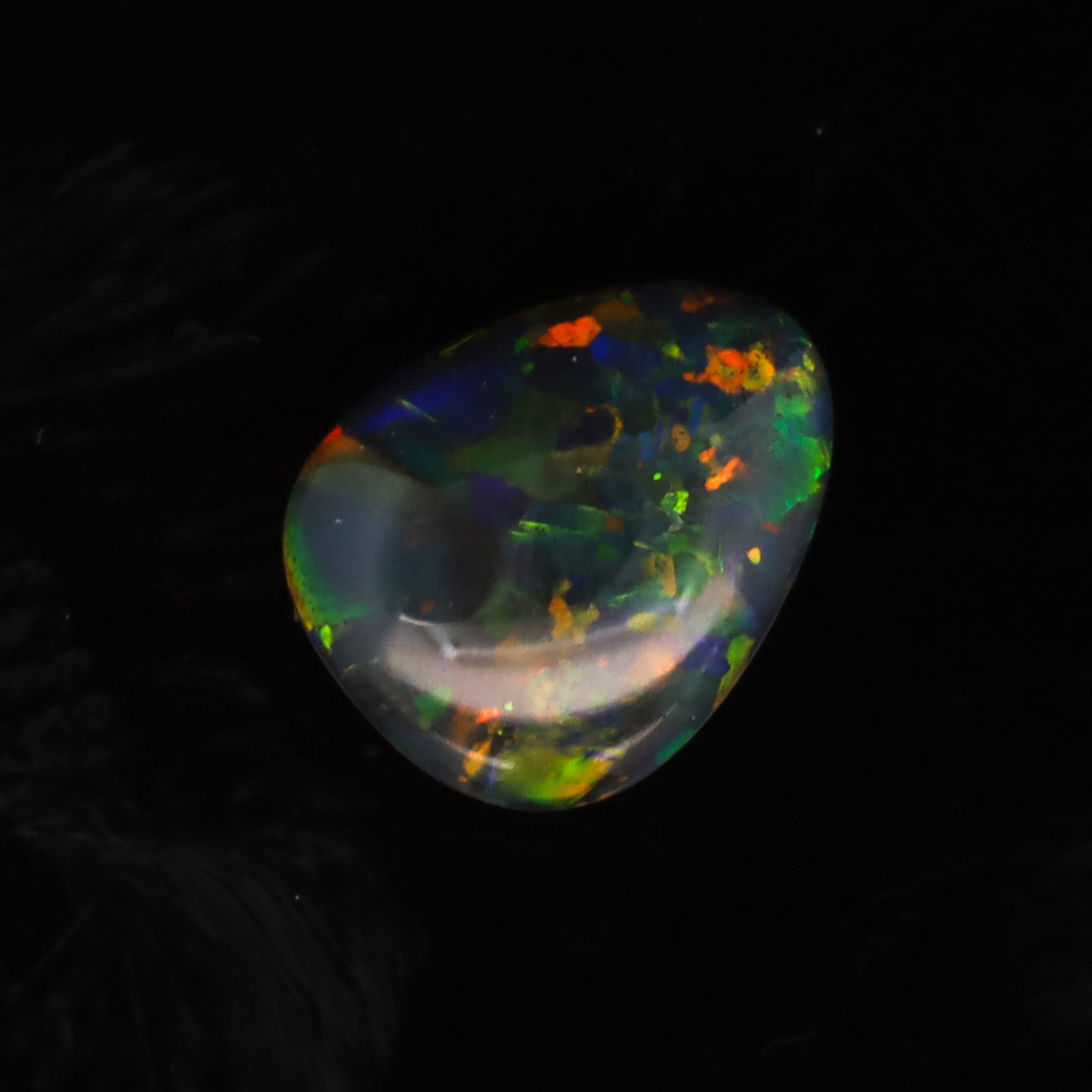 Blue Green Orange Australian Unset Black Opal