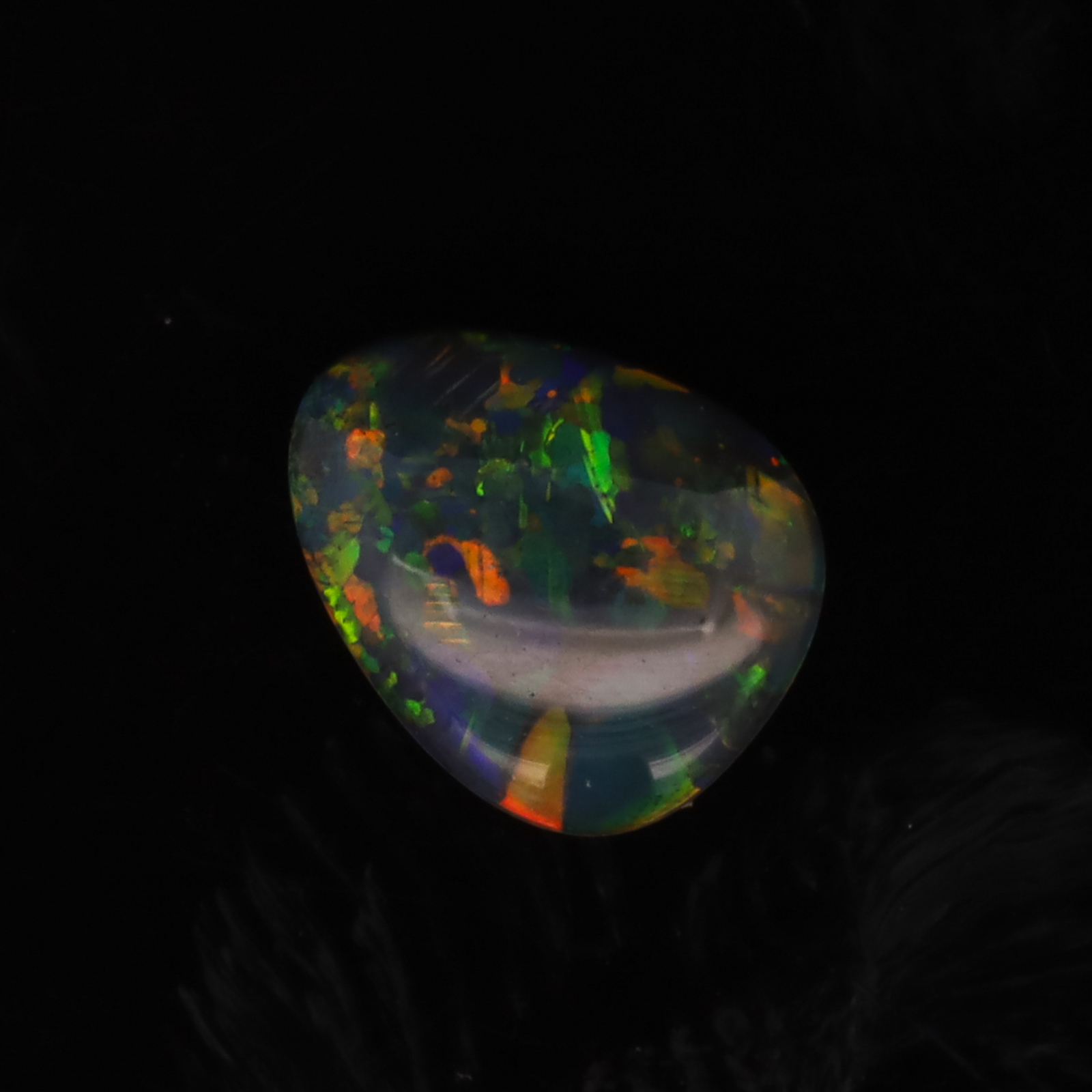 Blue Green Orange Australian Unset Black Opal