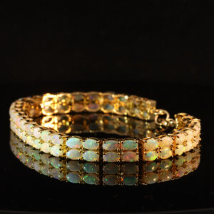 Yellow Gold Blue Green Yellow Orange Pink Crystal Opal