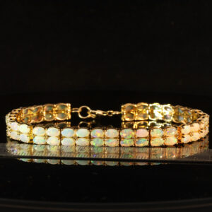 Yellow Gold Blue Green Yellow Orange Pink Crystal Opal