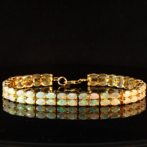Yellow Gold Blue Green Yellow Orange Pink Crystal Opal