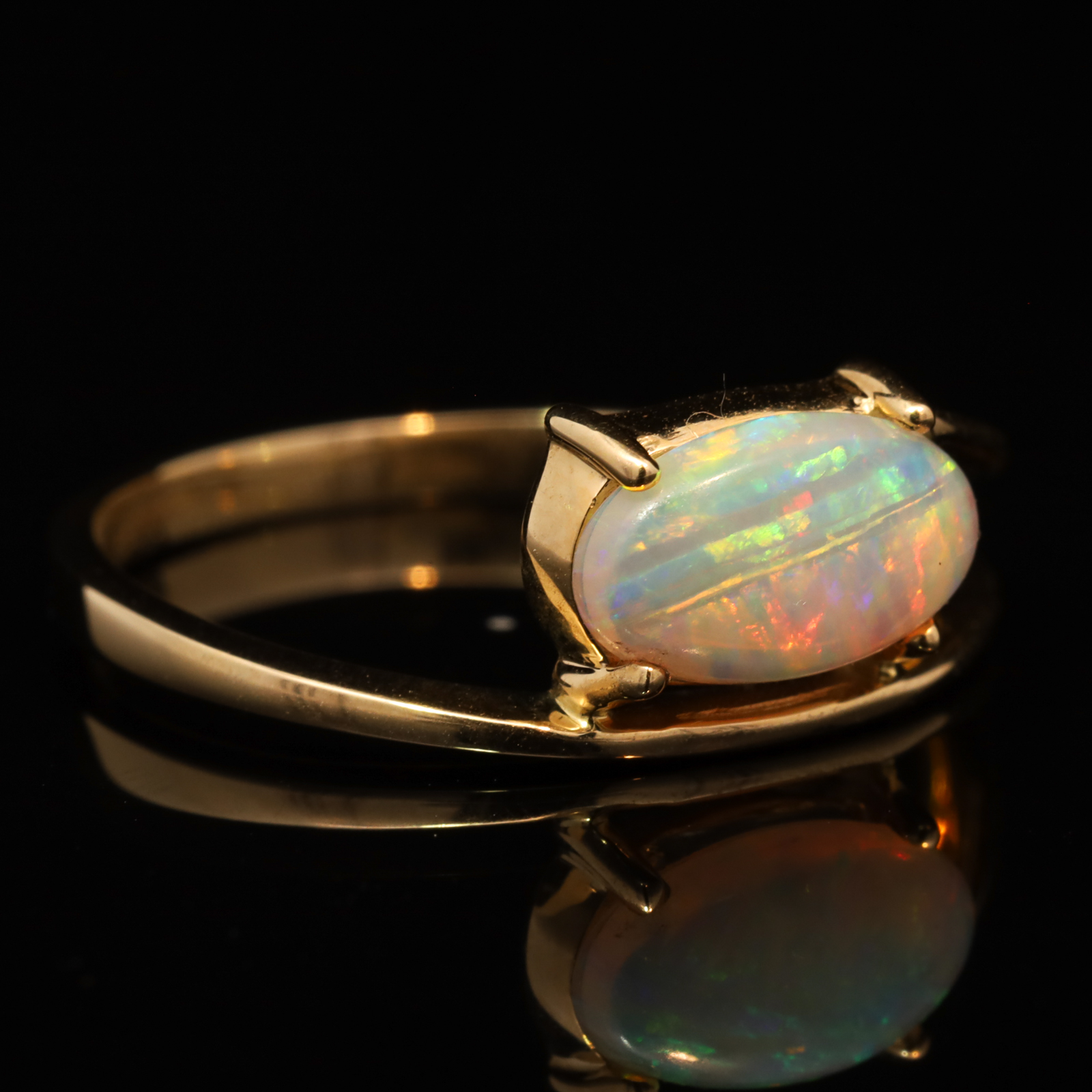 Yellow Gold Blue Green Yellow Orange Pink Crystal Opal