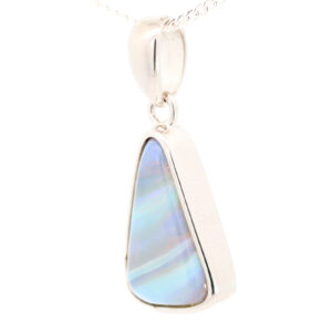 Sterling Silver Blue Purple Boulder Opal Pendant